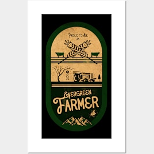 Evergreen Farmer Posters and Art